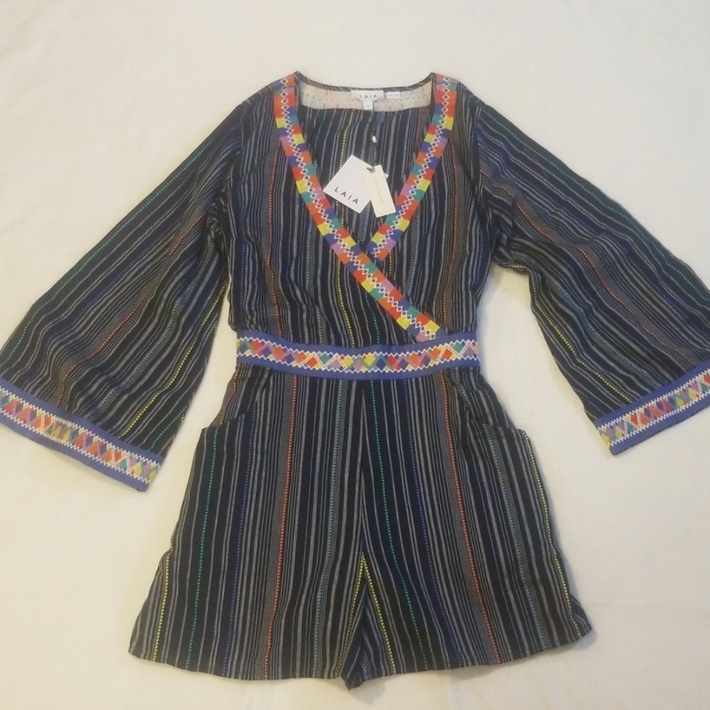 NWT Anthropologie Surplice Romper